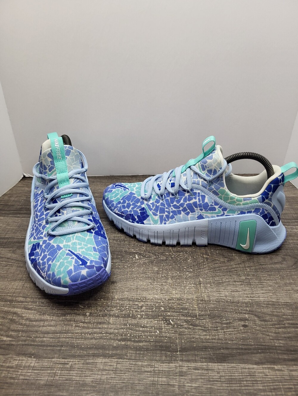Nike Free Metcon 6 AMP Workout Training CrossFit Ice Blue Shoes Womens Size 8